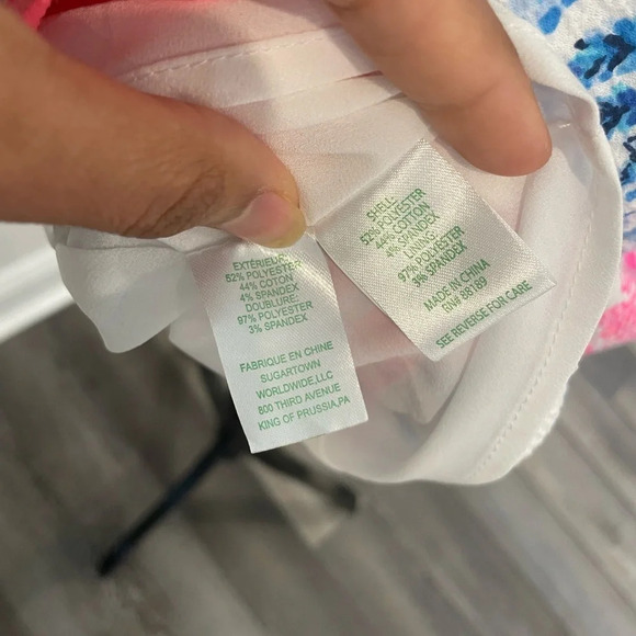 Lilly Pulitzer Mila Stretch Shift Dress Resort White Isle Of Tile Size 0 - Picture 10 of 10